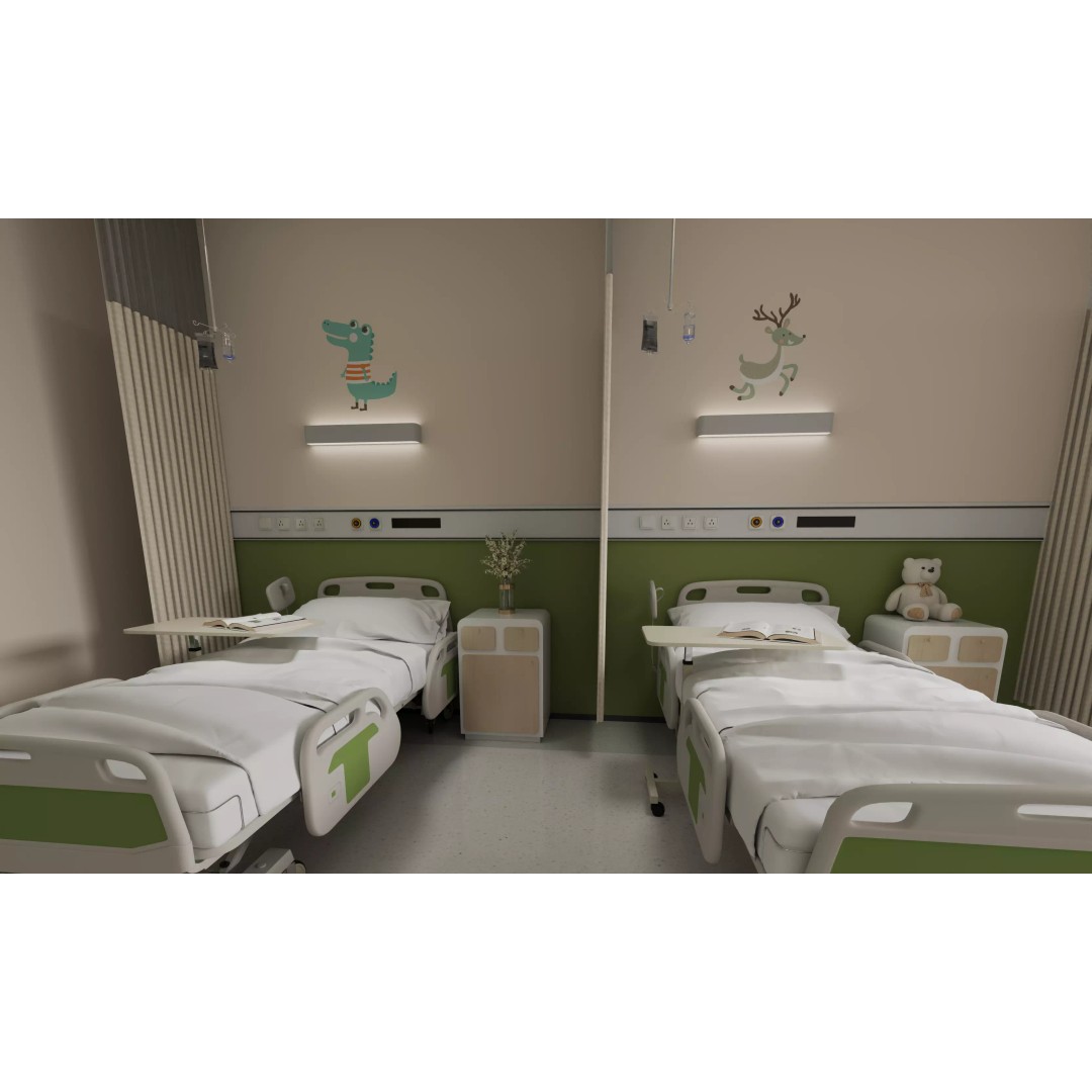 Pediatric Hospital Ward 3D Model – Modern Interior with PBR Textures - View 10