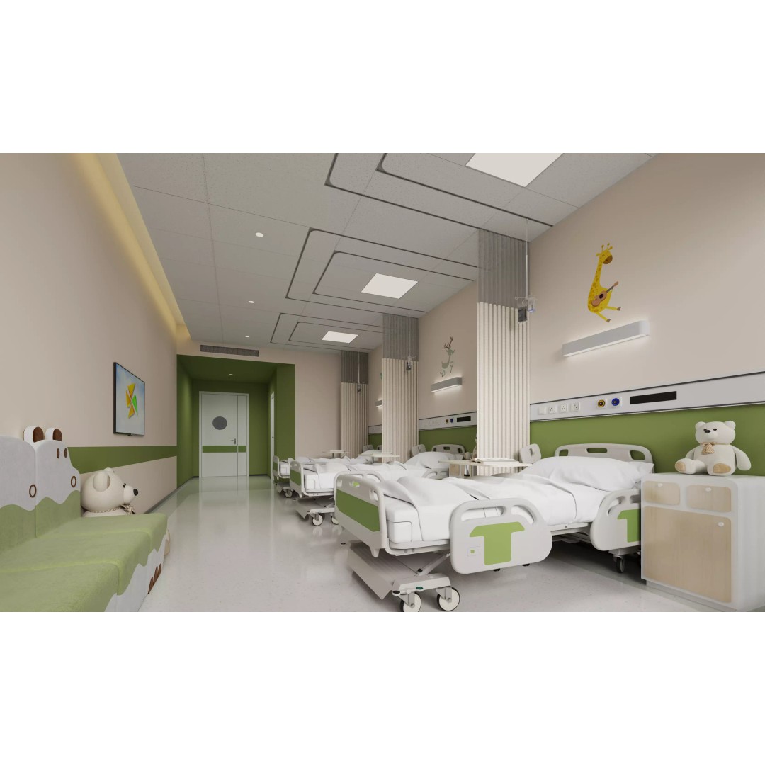Pediatric Hospital Ward 3D Model – Modern Interior with PBR Textures - View 2