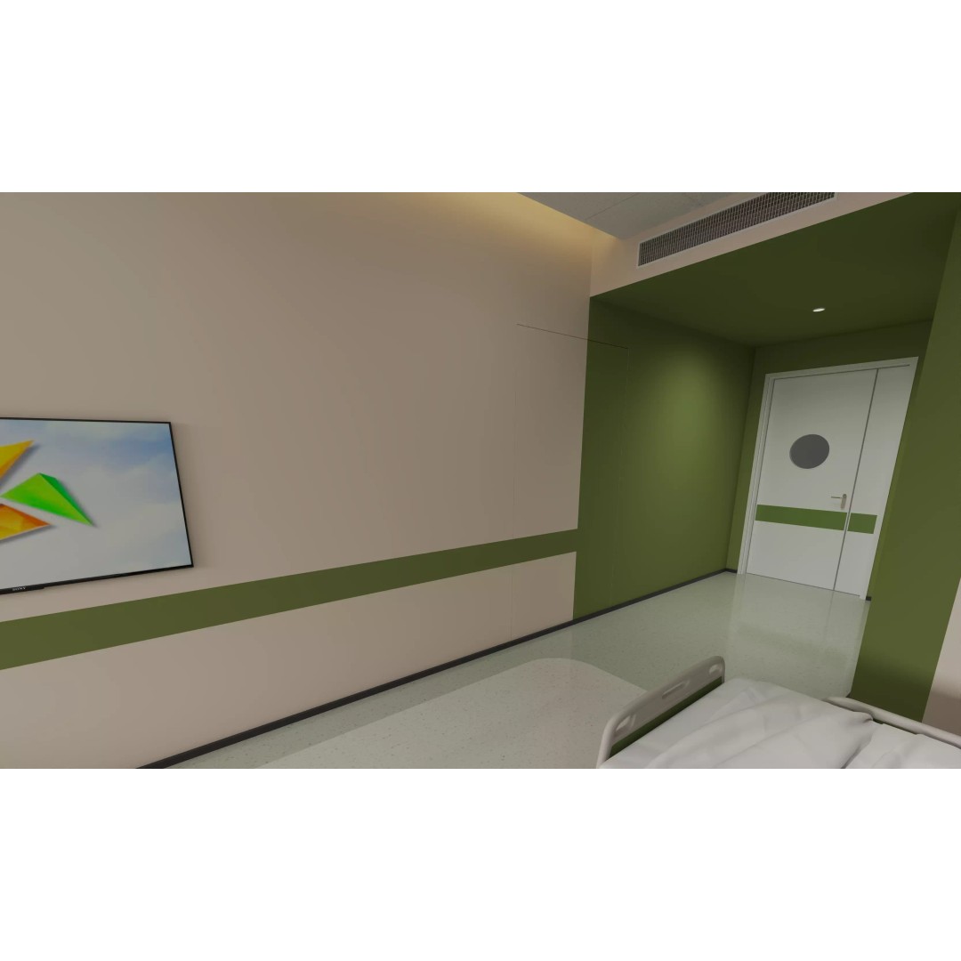 Pediatric Hospital Ward 3D Model – Modern Interior with PBR Textures - View 8