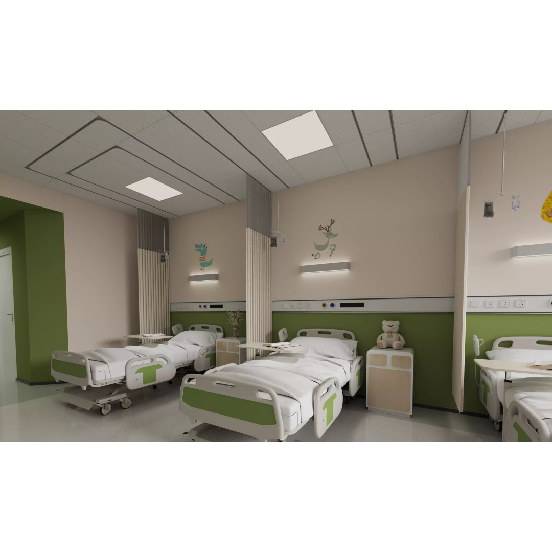 Pediatric Hospital Ward 3D Model – Modern Interior with PBR Textures - View 9