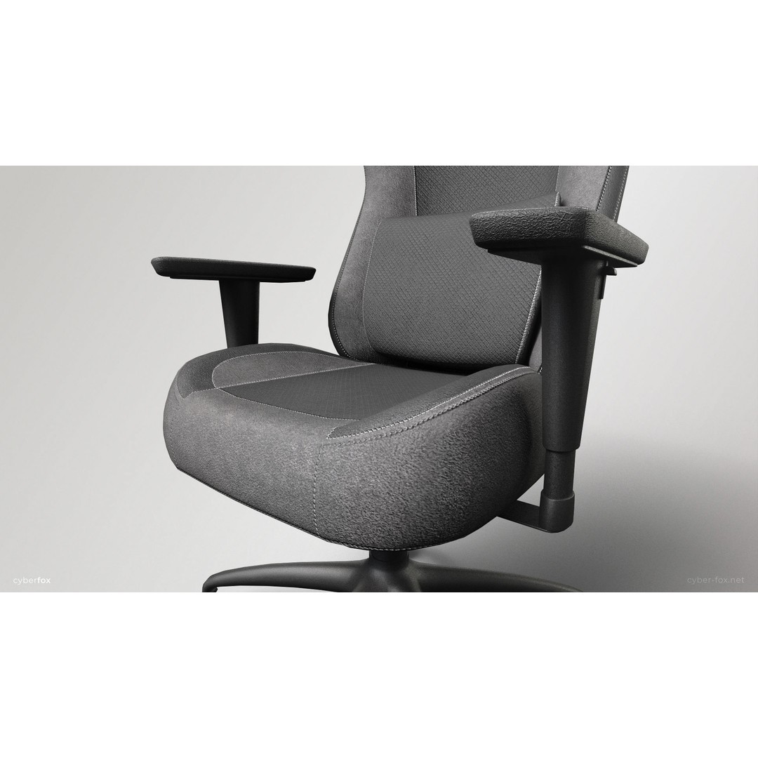 Gaming Chair 3D Model – Low Poly Game Asset, PBR Textures, FBX/OBJ - View 12
