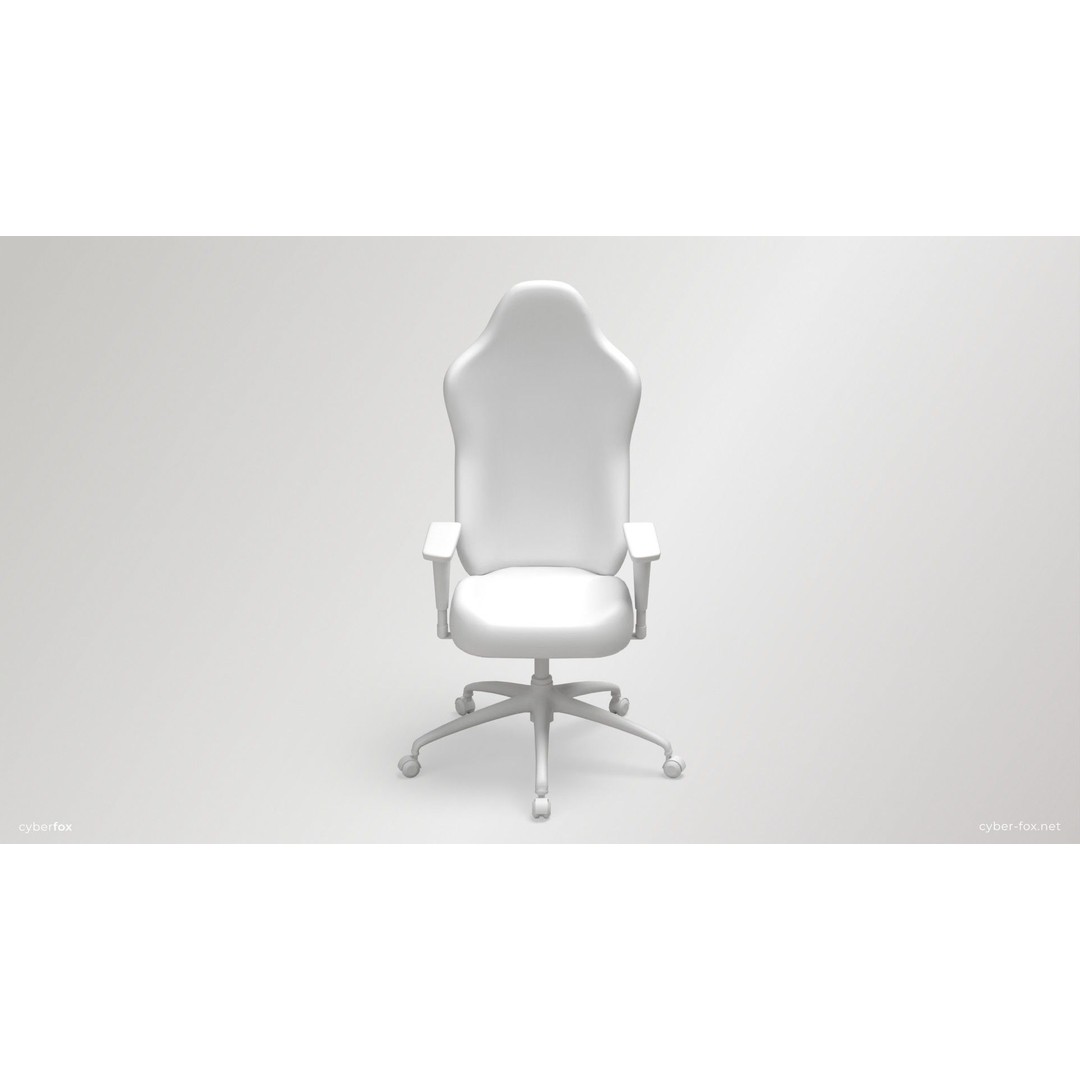 Gaming Chair 3D Model – Low Poly Game Asset, PBR Textures, FBX/OBJ - View 24