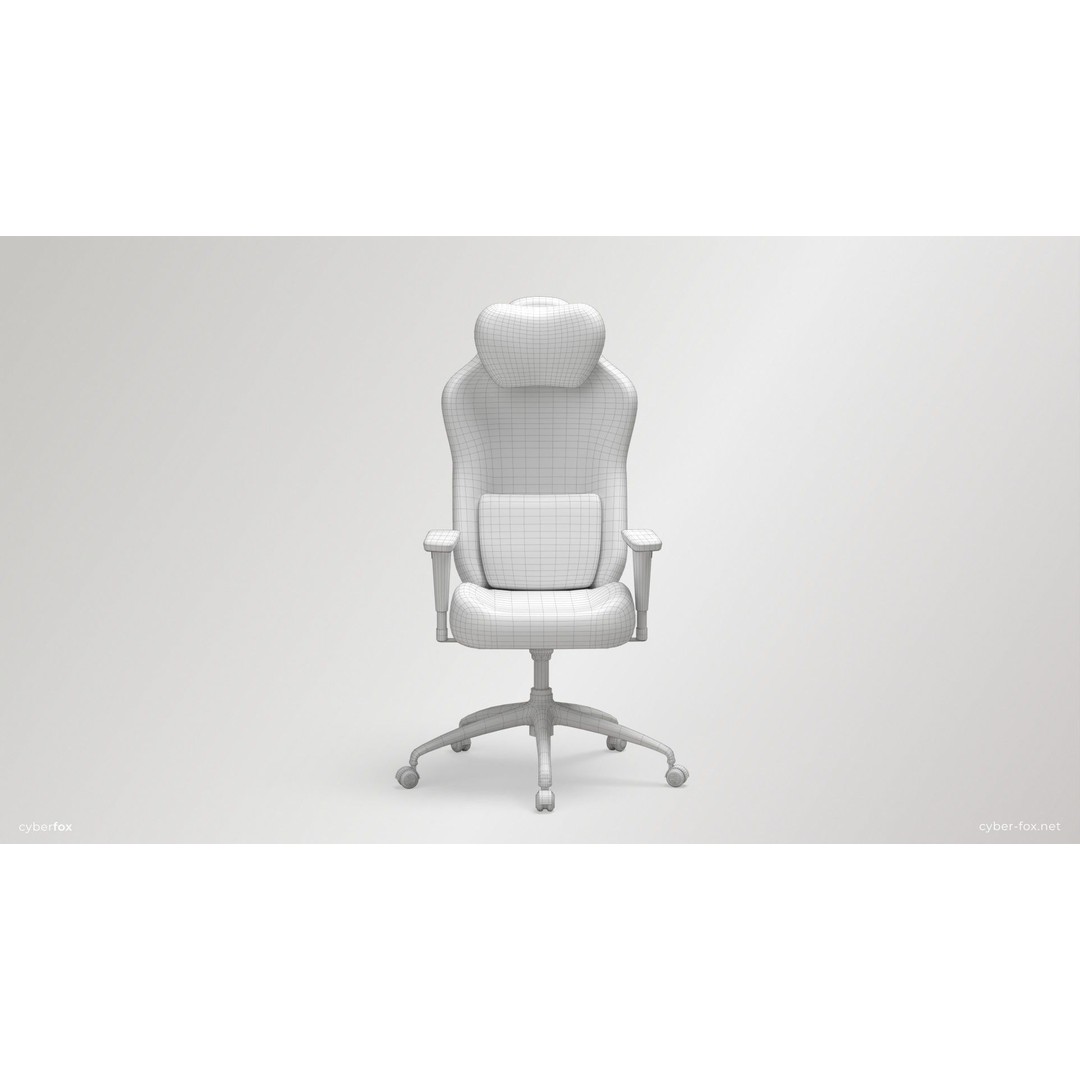 Gaming Chair 3D Model – Low Poly Game Asset, PBR Textures, FBX/OBJ - View 26