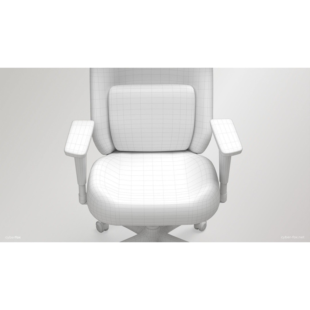 Gaming Chair 3D Model – Low Poly Game Asset, PBR Textures, FBX/OBJ - View 27