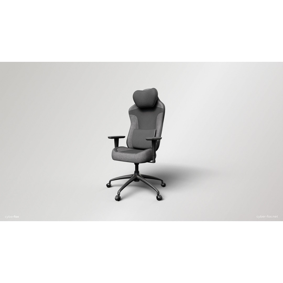 Gaming Chair 3D Model – Low Poly Game Asset, PBR Textures, FBX/OBJ - View 4