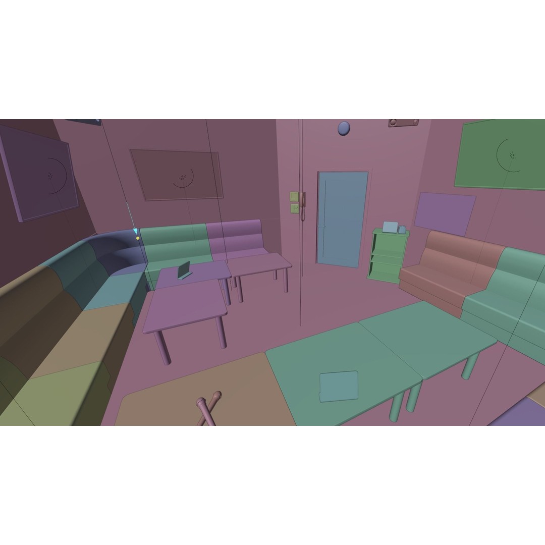 Japanese Izakaya Restaurant 3D Model – Low Poly Game Asset, PBR Textures