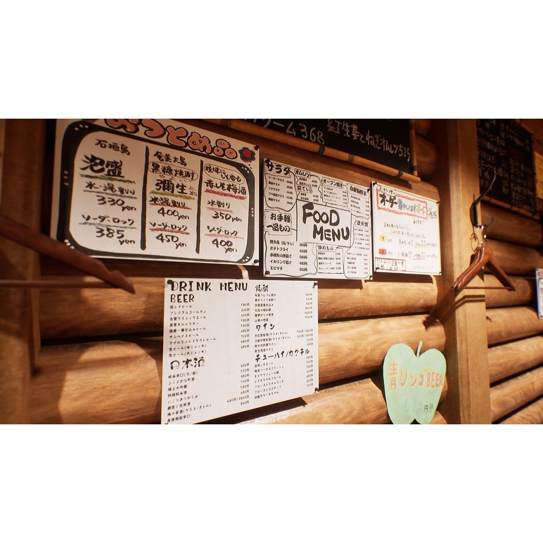Japanese Izakaya Restaurant 3D Model – Low Poly Game Asset, PBR Textures - View 8
