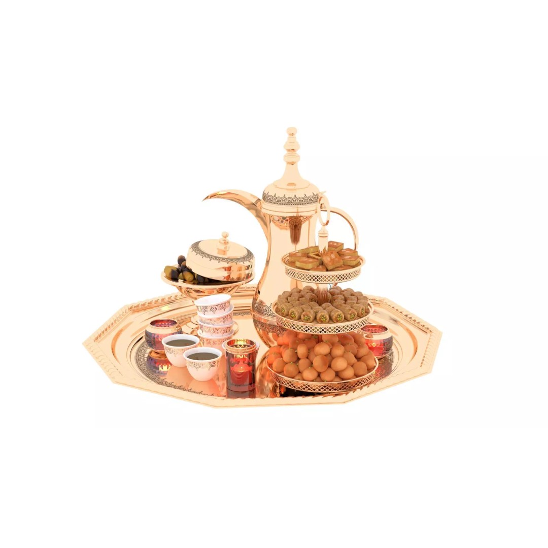 Arabia Coffee 3D Model – Realistic Scene with Textures and Lighting - View 2