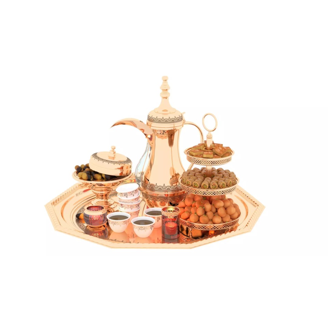 Arabia Coffee 3D Model – Realistic Scene with Textures and Lighting - View 3