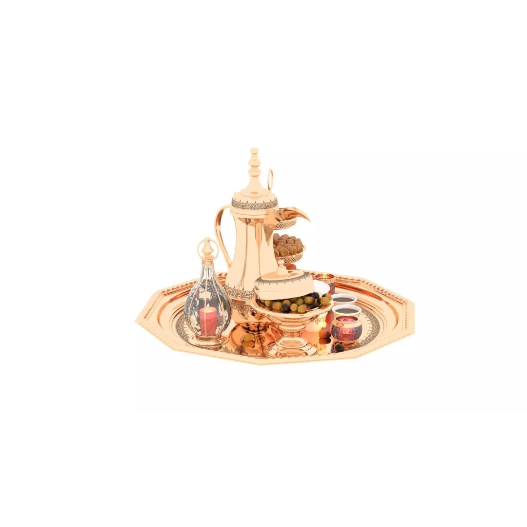 Arabia Coffee 3D Model – Realistic Scene with Textures and Lighting - View 9