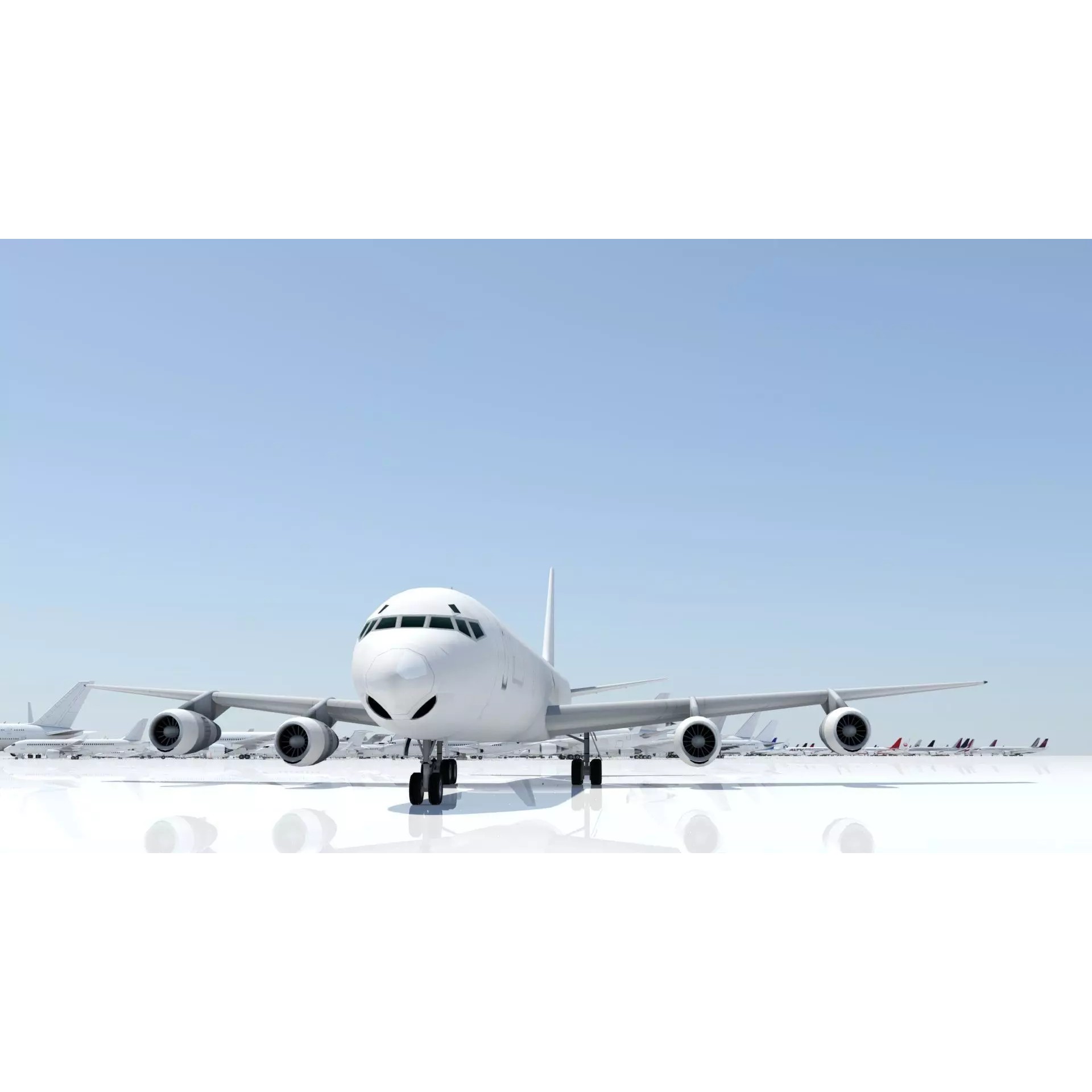 Douglas DC-8-61 Freighter - Low-Poly Static 3D Model - View 17