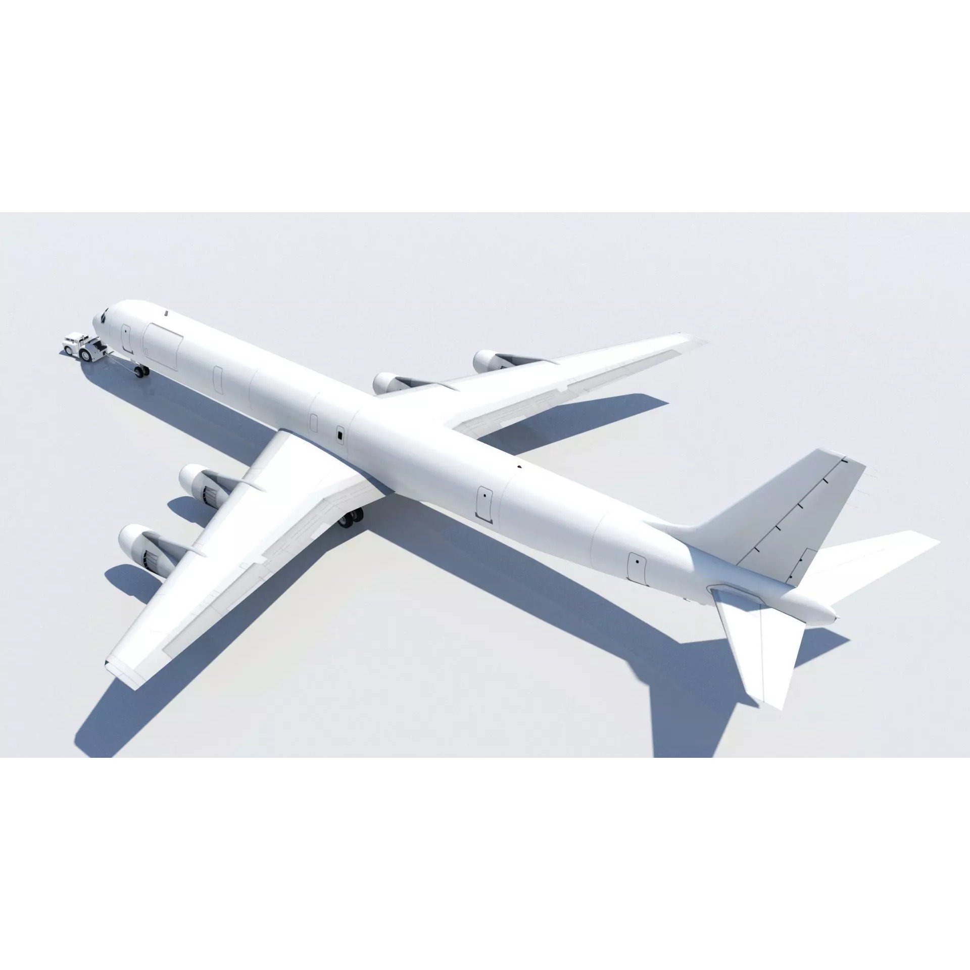 Douglas DC-8-61 Freighter - Low-Poly Static 3D Model - View 19
