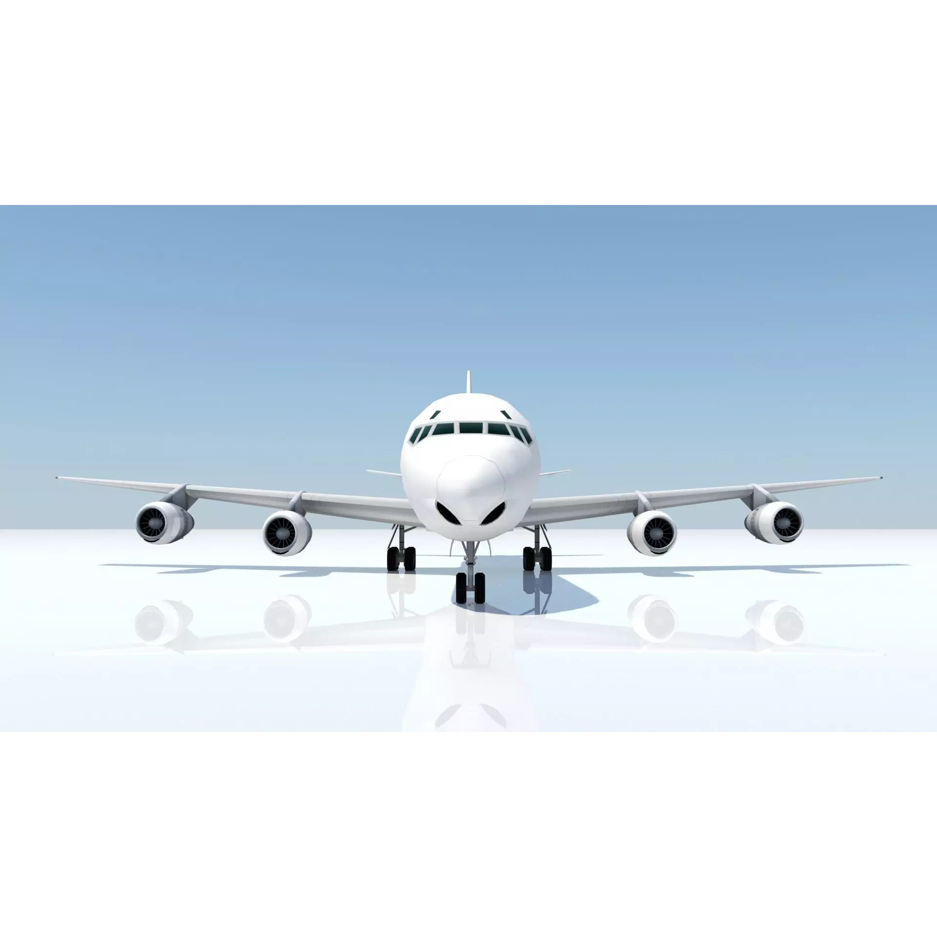 Douglas DC-8-61 Freighter - Low-Poly Static 3D Model - View 23