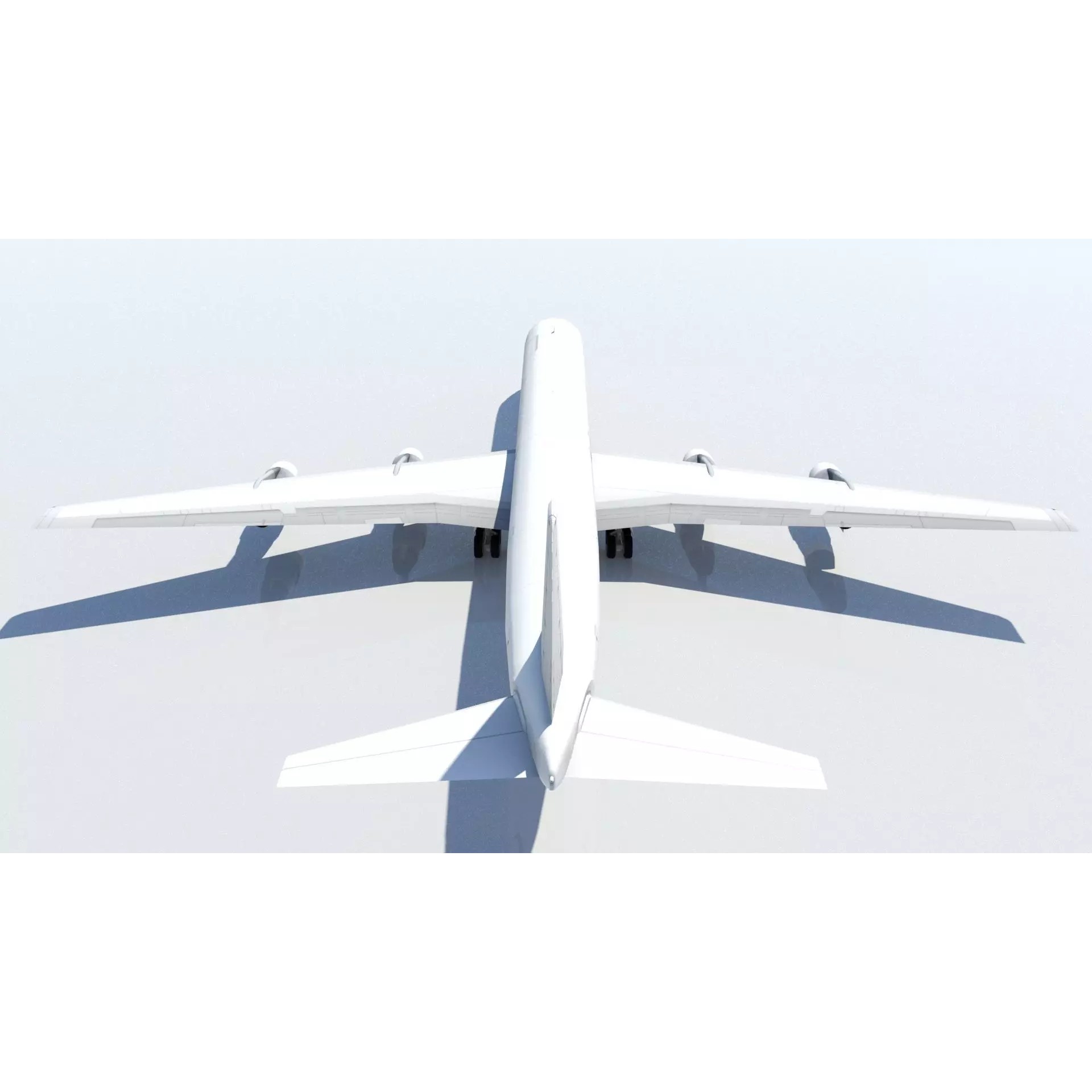 Douglas DC-8-61 Freighter - Low-Poly Static 3D Model - View 3