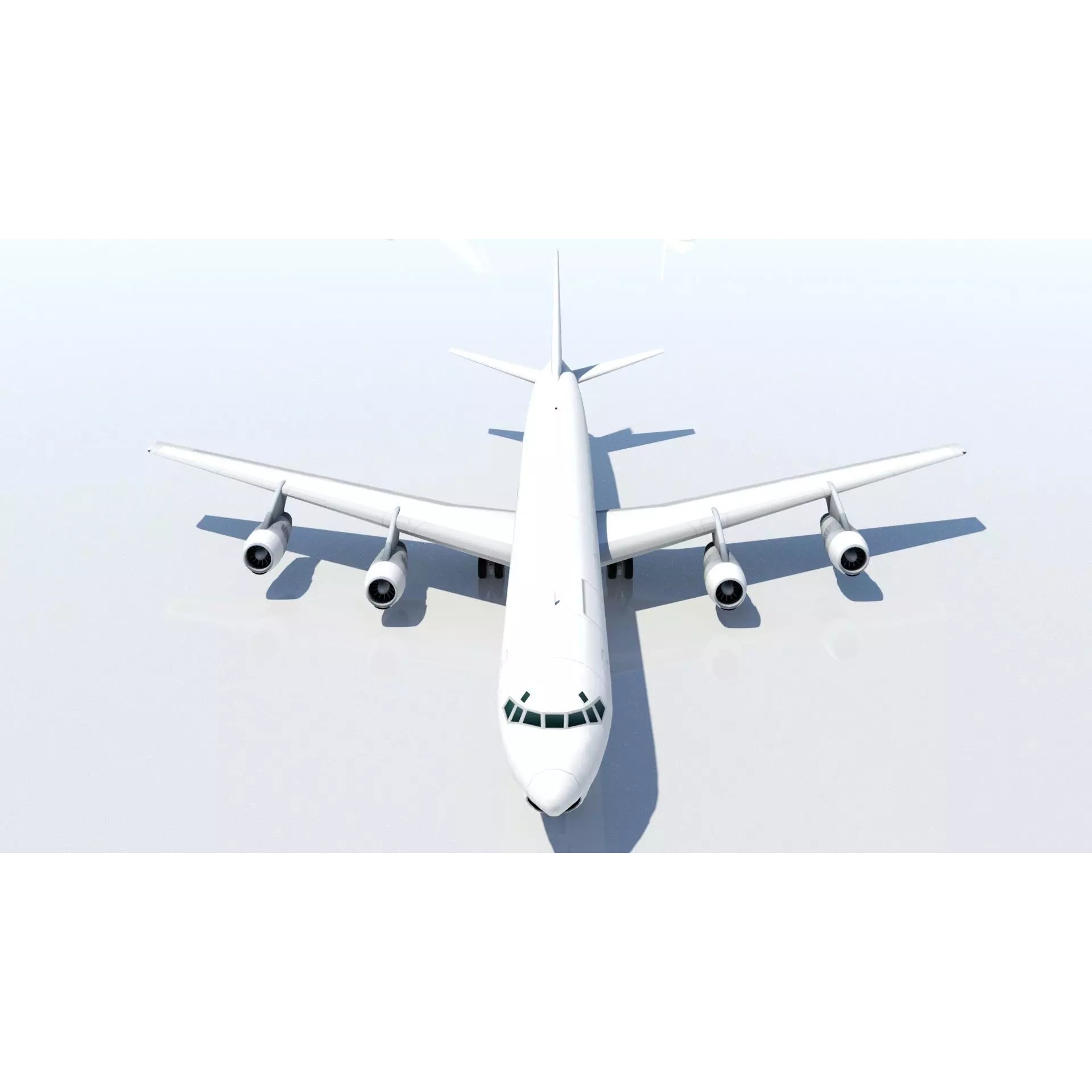 Douglas DC-8-61 Freighter - Low-Poly Static 3D Model - View 9
