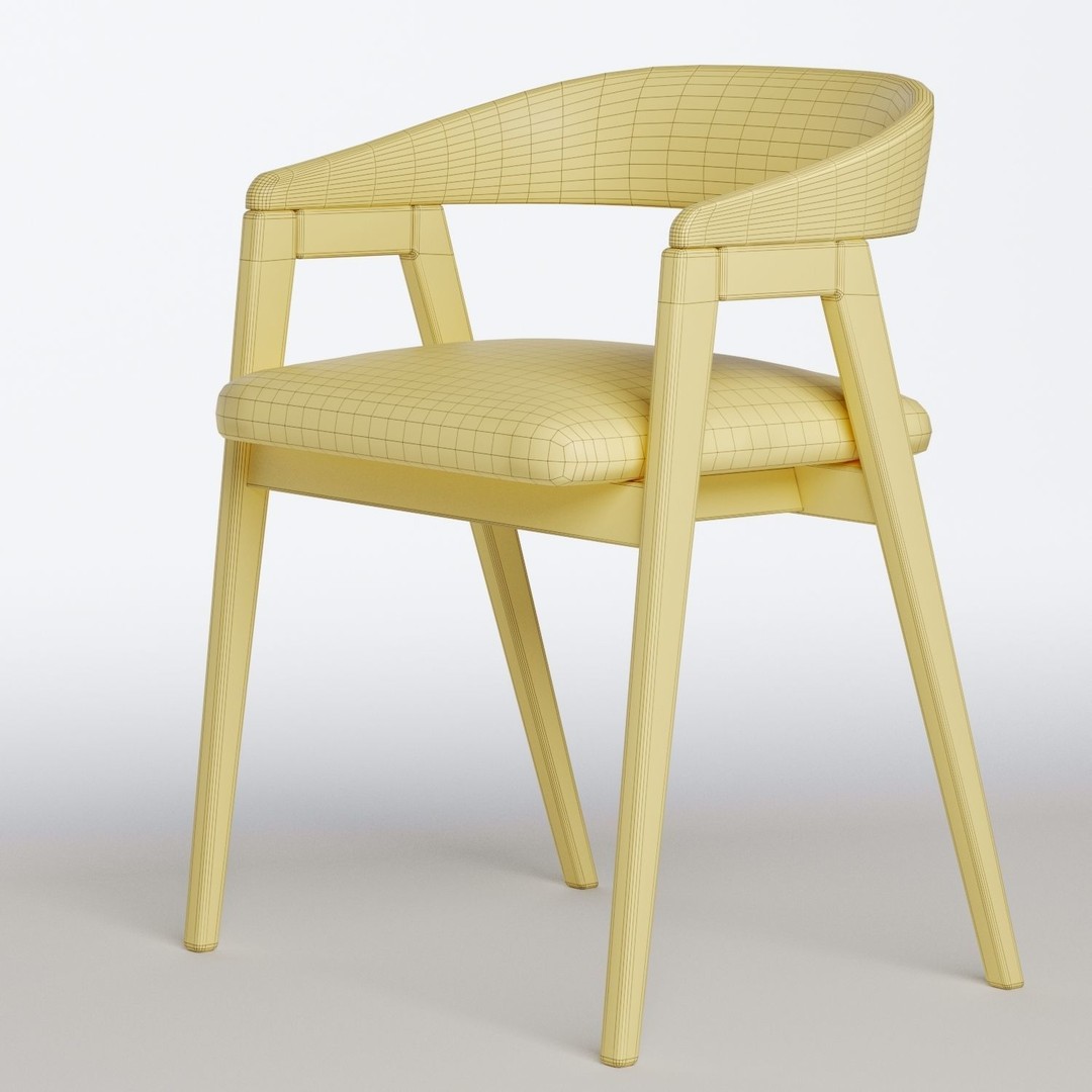 Trevor Chair 3D Model – Modern Fabric Armchair, PBR Textures