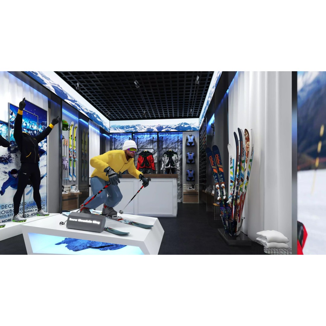 Ski Equipment Store 3D Model – Low Poly Game Asset, FBX, OBJ - View 12