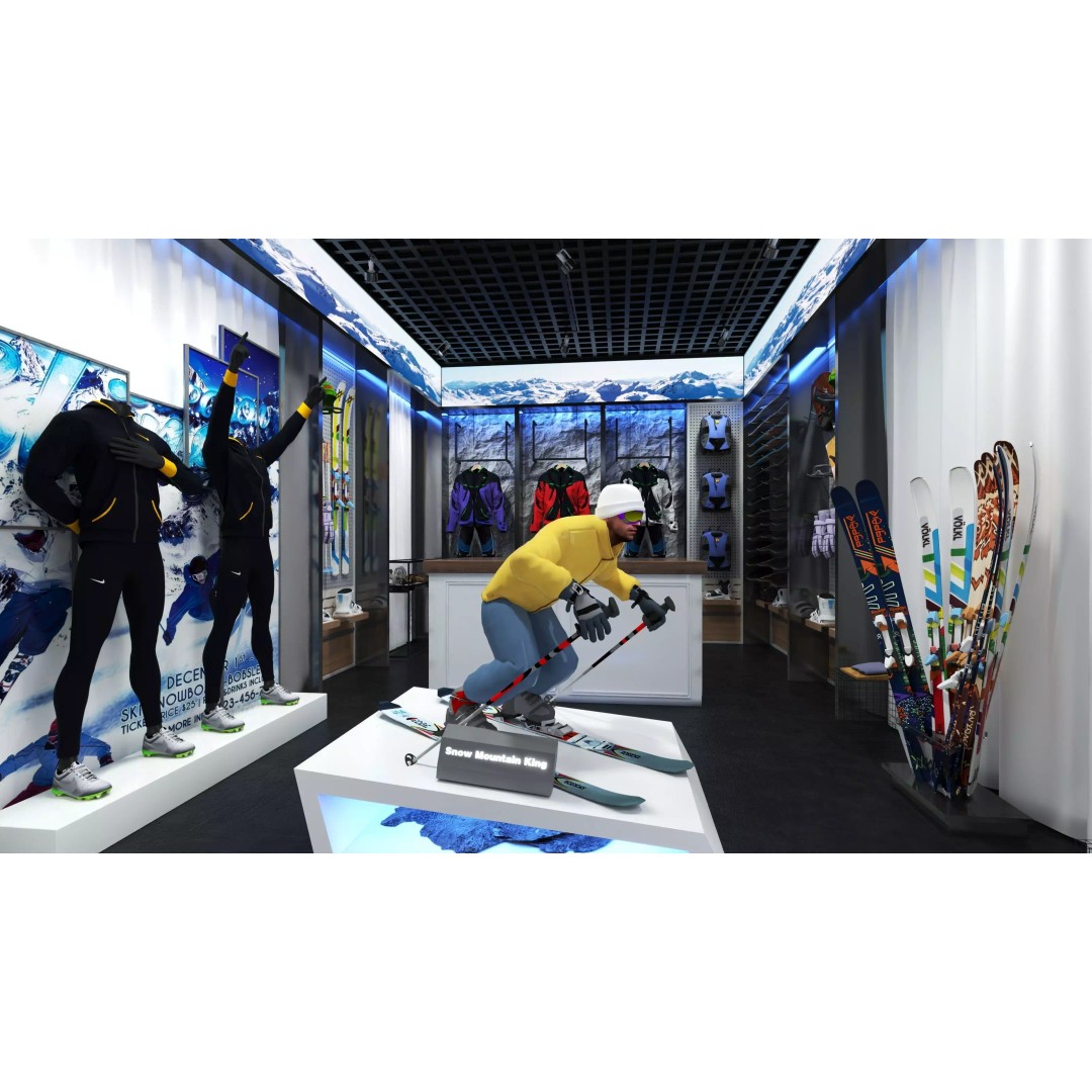 Ski Equipment Store 3D Model – Low Poly Game Asset, FBX, OBJ - View 13