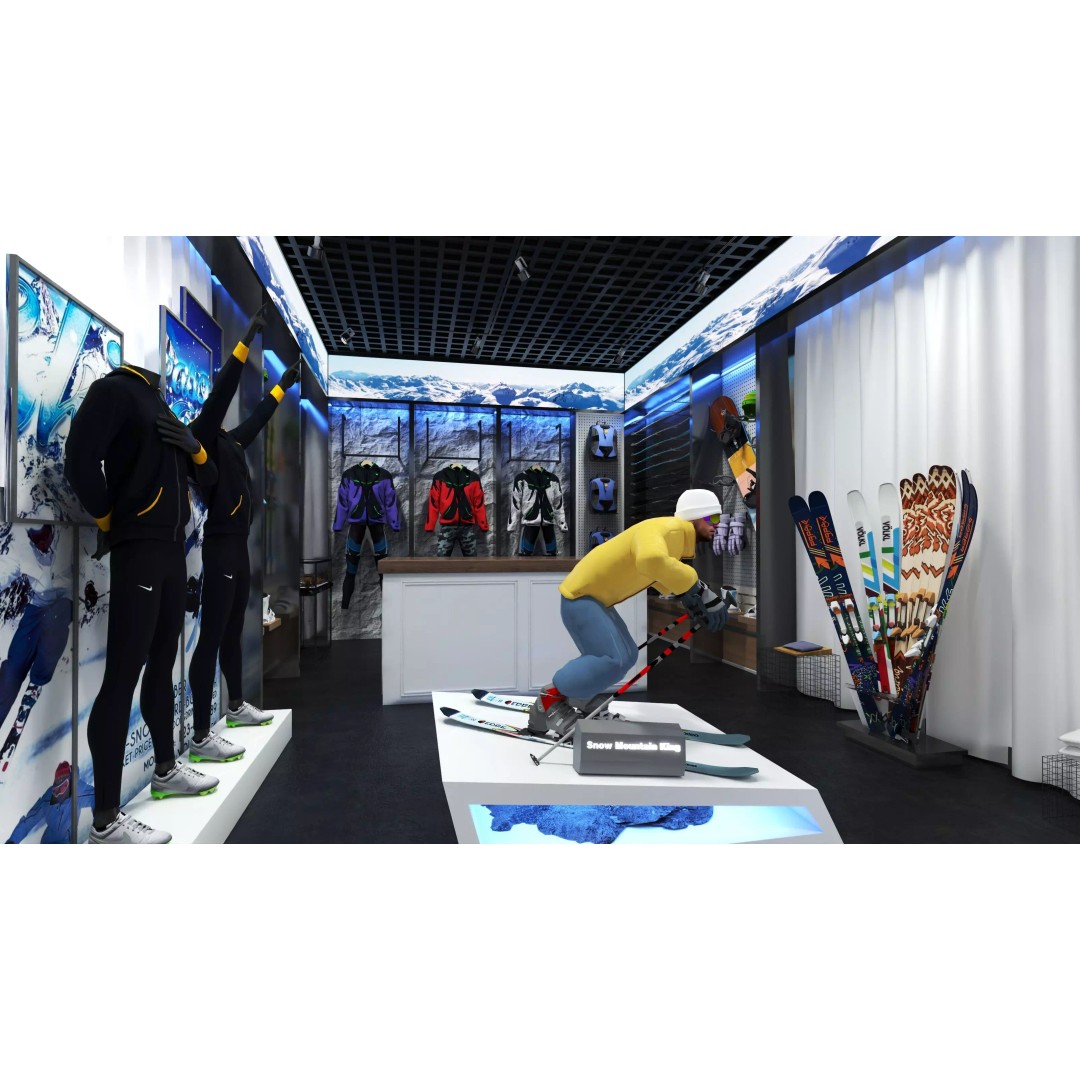 Ski Equipment Store 3D Model – Low Poly Game Asset, FBX, OBJ - View 4