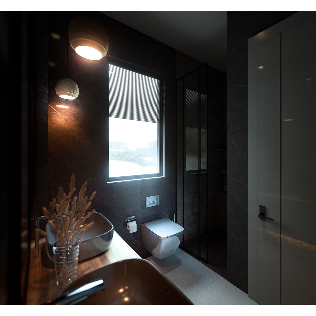 Contemporary Bathroom 3D Model – Luxury Interior Design, FBX - View 10