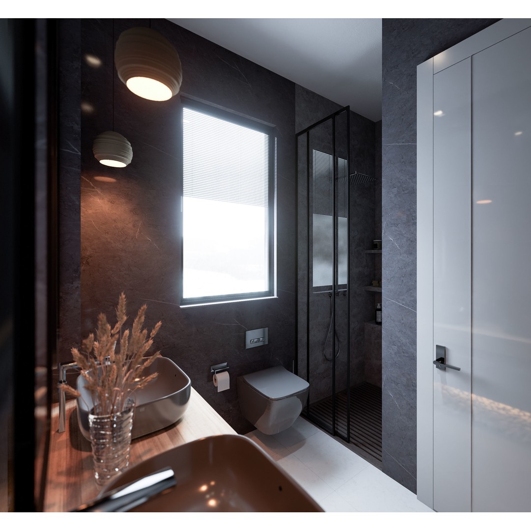 Contemporary Bathroom 3D Model – Luxury Interior Design, FBX - View 11