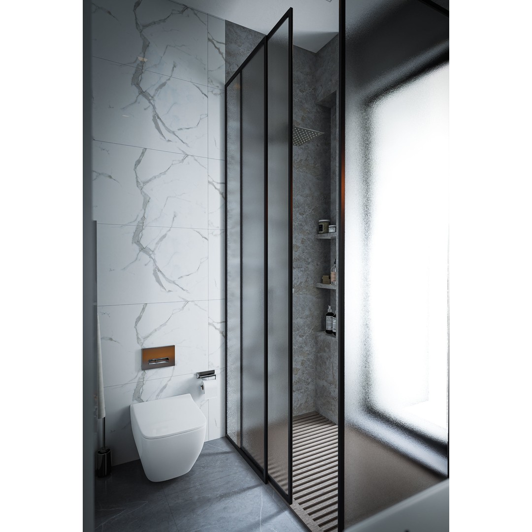 Contemporary Bathroom 3D Model – Luxury Interior Design, FBX - View 12