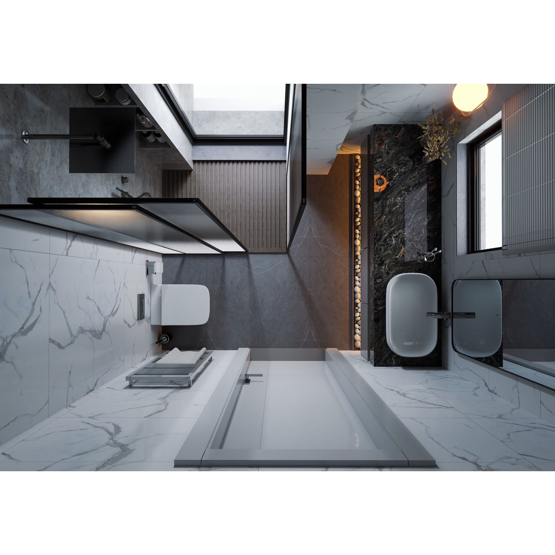 Contemporary Bathroom 3D Model – Luxury Interior Design, FBX - View 14