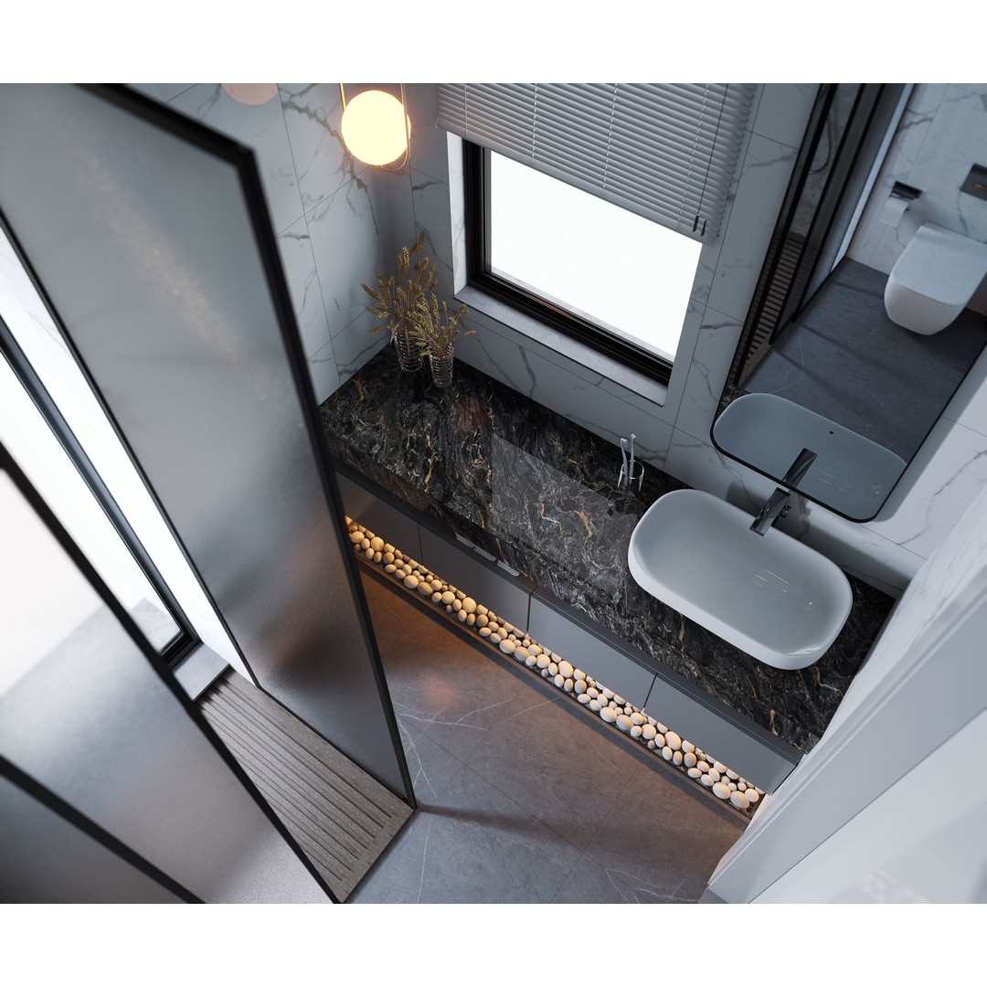 Contemporary Bathroom 3D Model – Luxury Interior Design, FBX - View 15