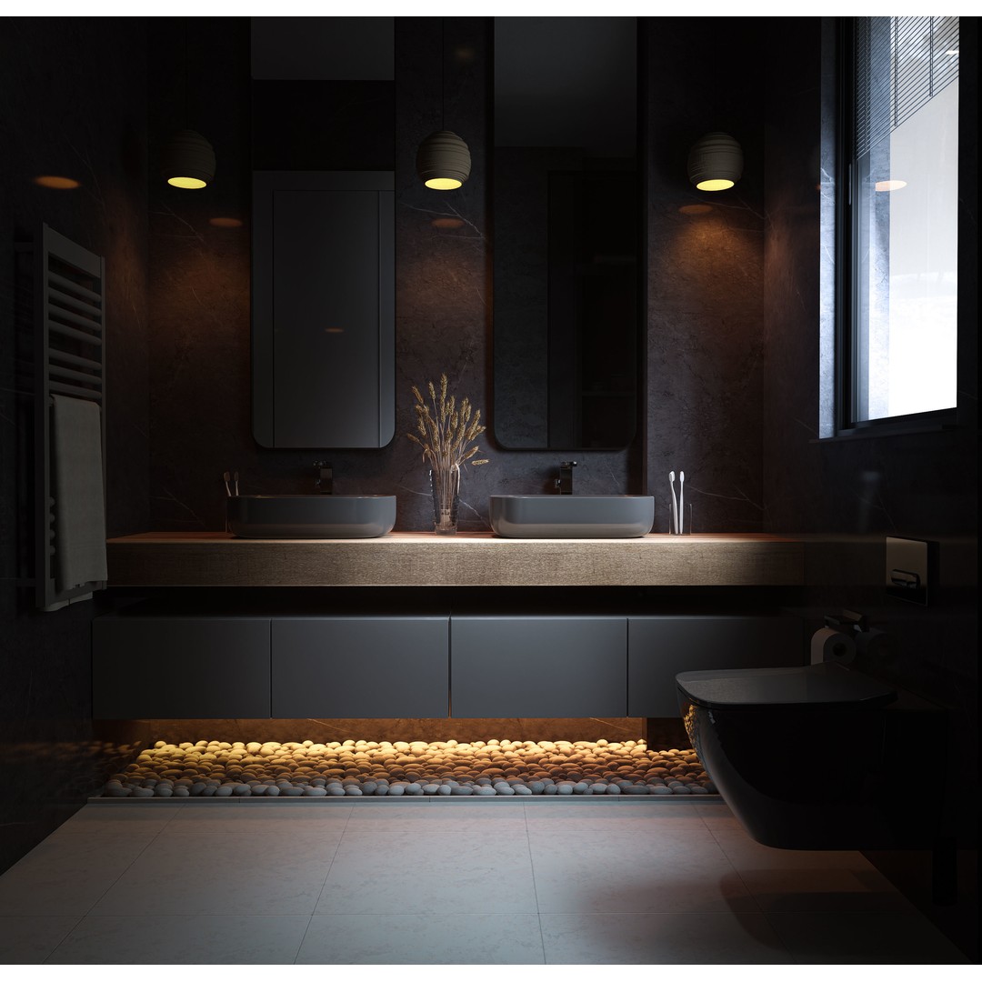 Contemporary Bathroom 3D Model – Luxury Interior Design, FBX - View 7