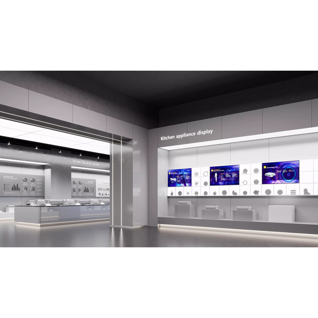 Automotive Parts Exhibition Hall 3D Model – Modern Showroom with PBR Textures - View 5
