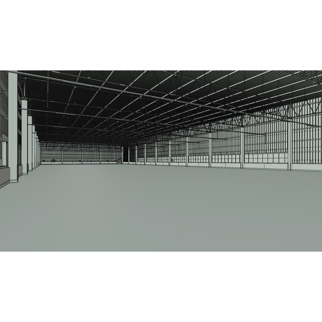 Warehouse Interior 3D Model – Low Poly PBR Game Asset, FBX, OBJ, Blender
