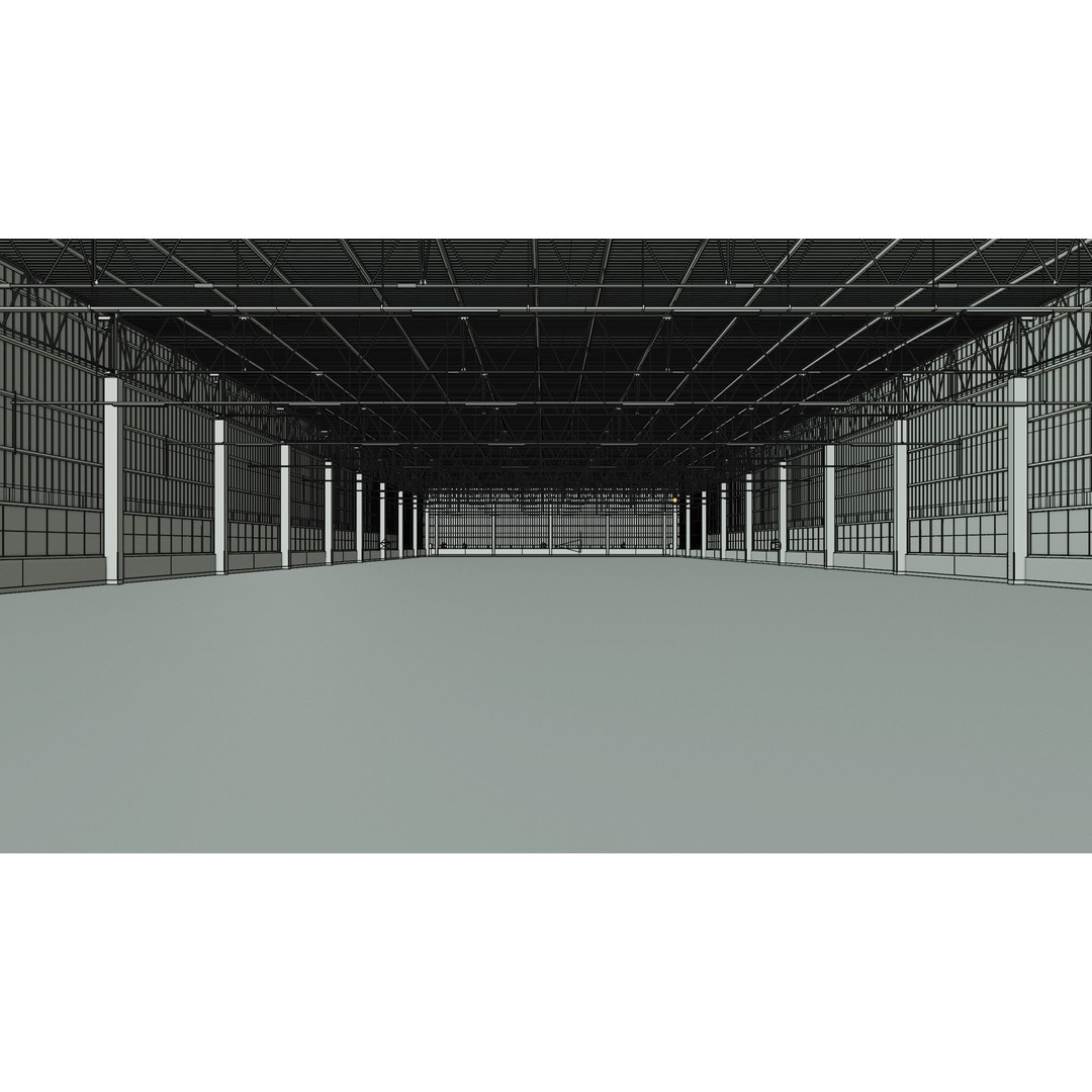 Warehouse Interior 3D Model – Low Poly PBR Game Asset, FBX, OBJ, Blender - View 11