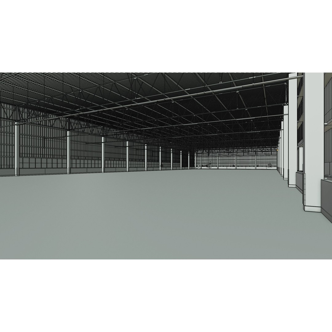 Warehouse Interior 3D Model – Low Poly PBR Game Asset, FBX, OBJ, Blender - View 12
