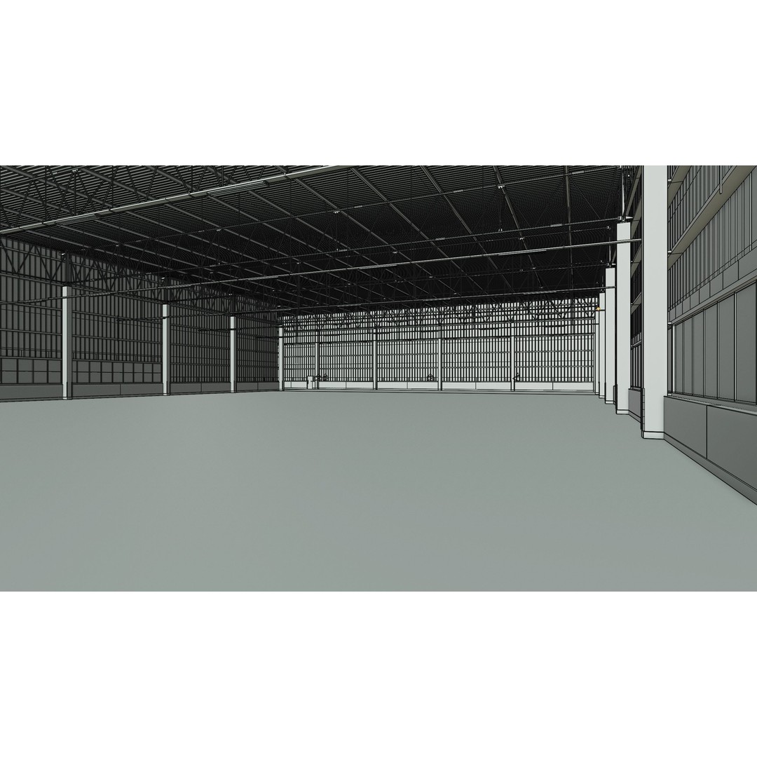 Warehouse Interior 3D Model – Low Poly PBR Game Asset, FBX, OBJ, Blender - View 13