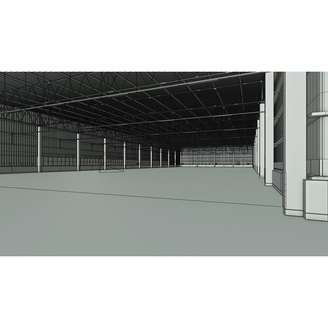 Warehouse Interior 3D Model – Low Poly PBR Game Asset, FBX, OBJ, Blender - View 17
