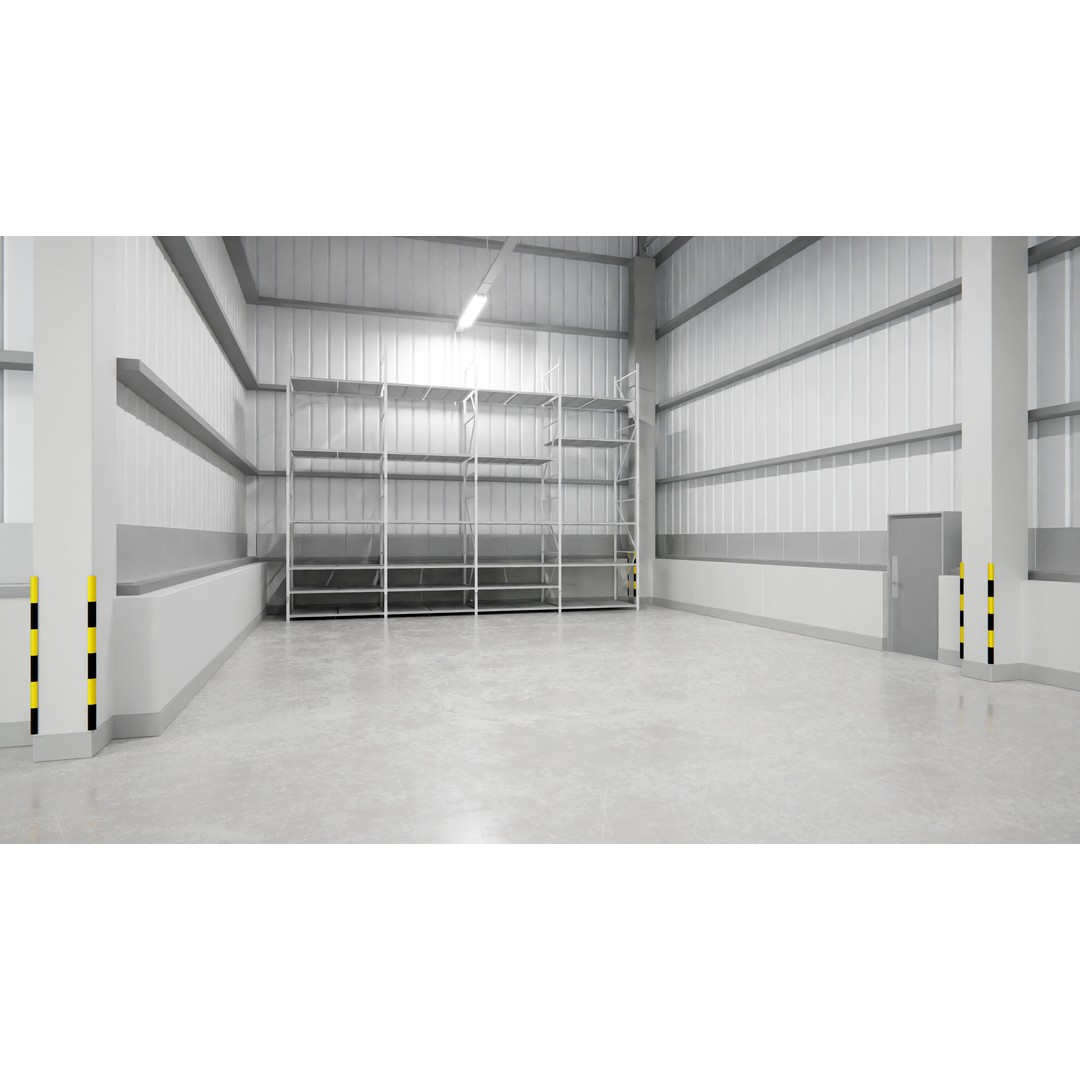Warehouse Interior 3D Model – Low Poly PBR Game Asset, FBX, OBJ, Blender - View 7