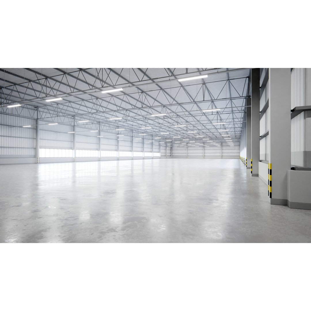 Warehouse Interior 3D Model – Low Poly PBR Game Asset, FBX, OBJ, Blender - View 8