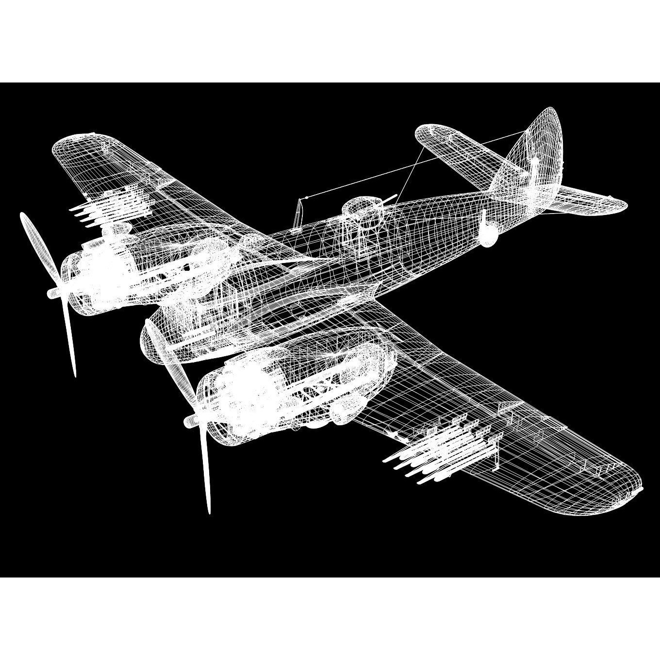 Bristol Beaufighter MKXXI - High-Poly 3D Model