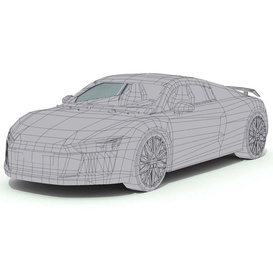 Luxury Car 3D Model – Low Poly Game Asset, FBX, PBR Textures - View 10