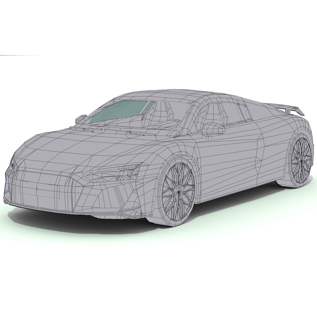 Luxury Car 3D Model – Low Poly Game Asset, FBX, PBR Textures - View 13