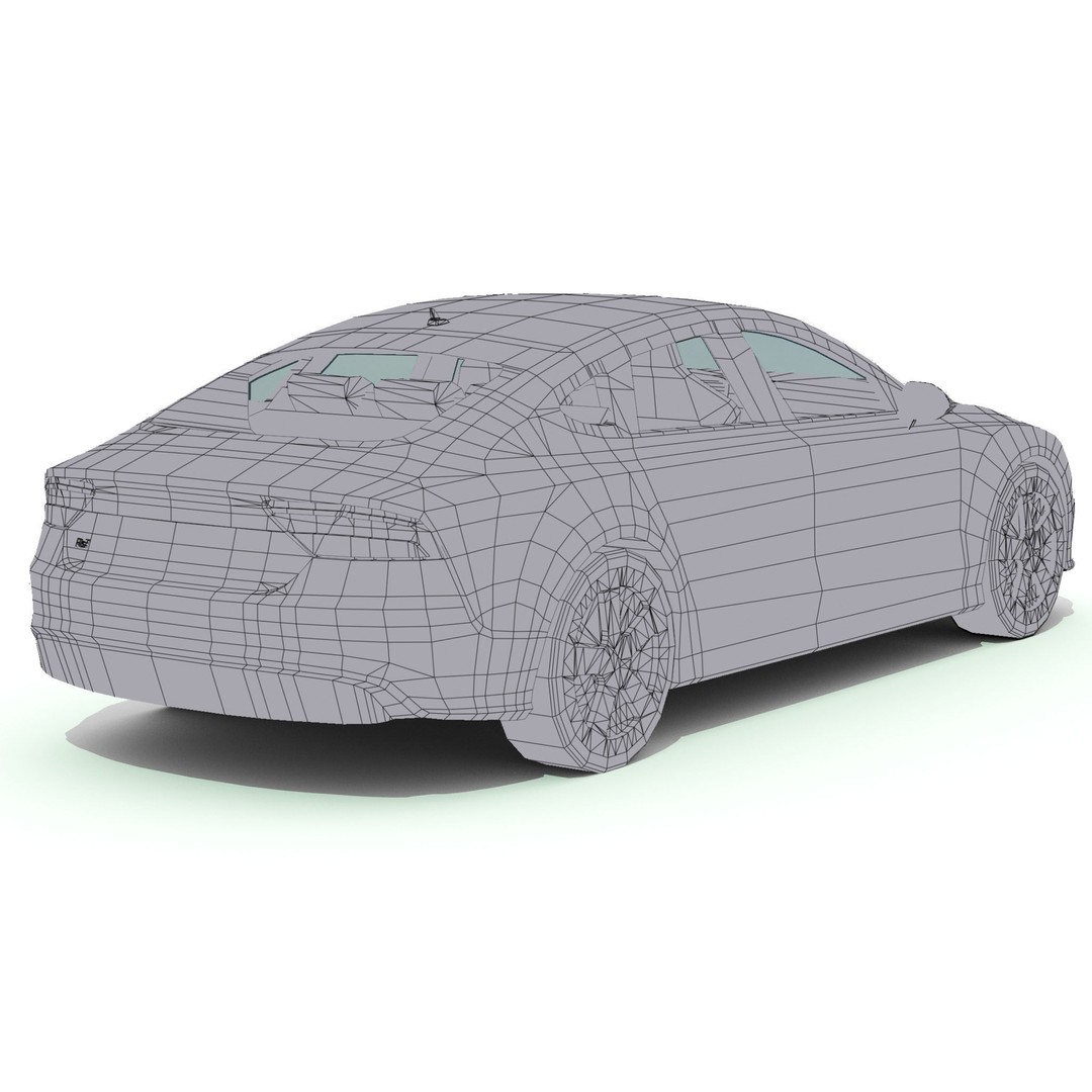 Luxury Car 3D Model – Low Poly Game Asset, FBX, PBR Textures - View 17