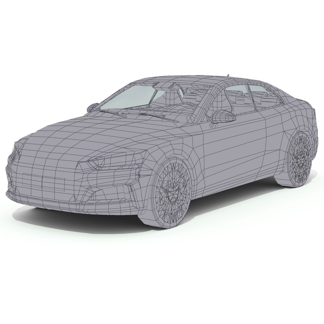 Luxury Car 3D Model – Low Poly Game Asset, FBX, PBR Textures - View 19