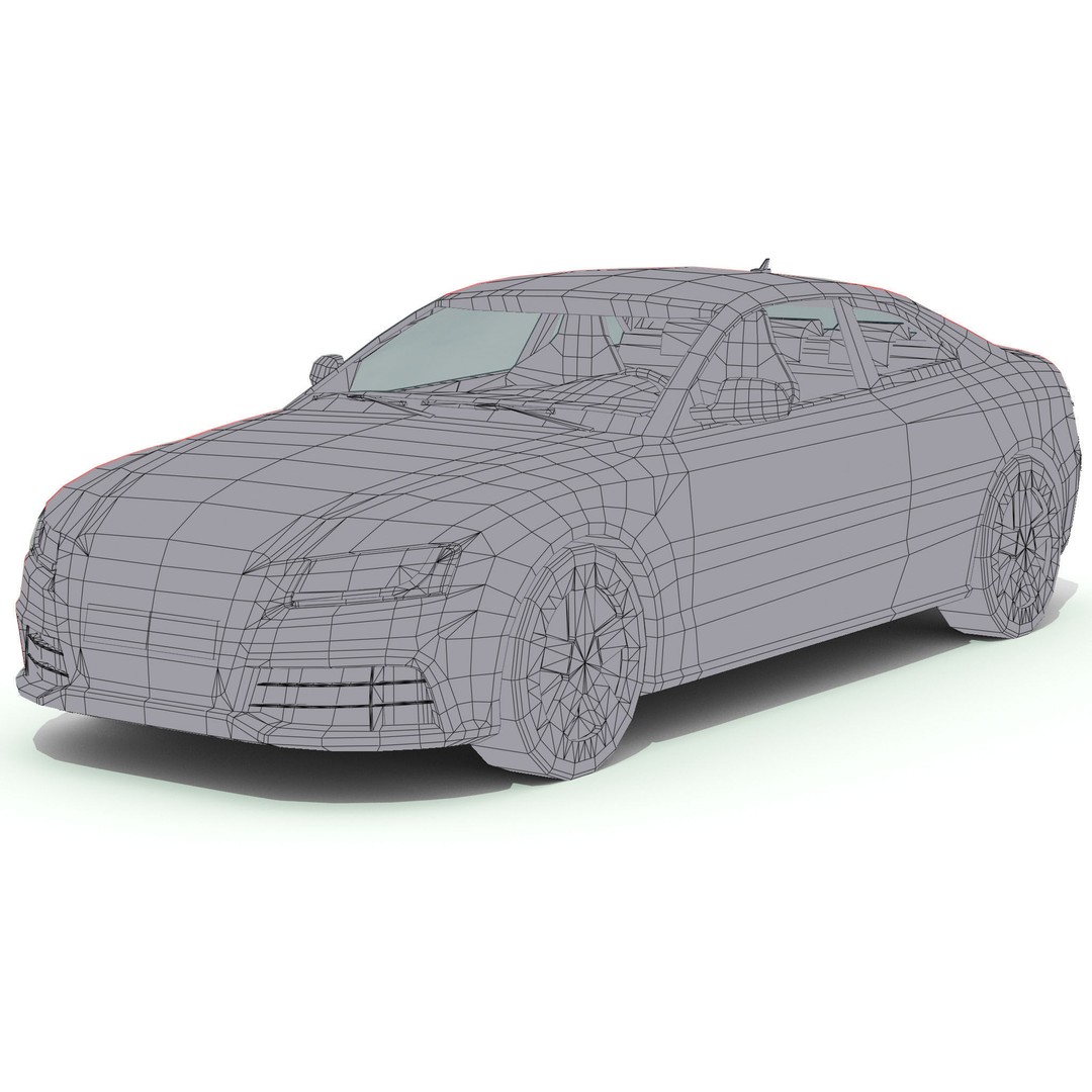 Luxury Car 3D Model – Low Poly Game Asset, FBX, PBR Textures - View 22