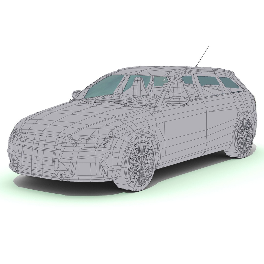 Luxury Car 3D Model – Low Poly Game Asset, FBX, PBR Textures - View 25