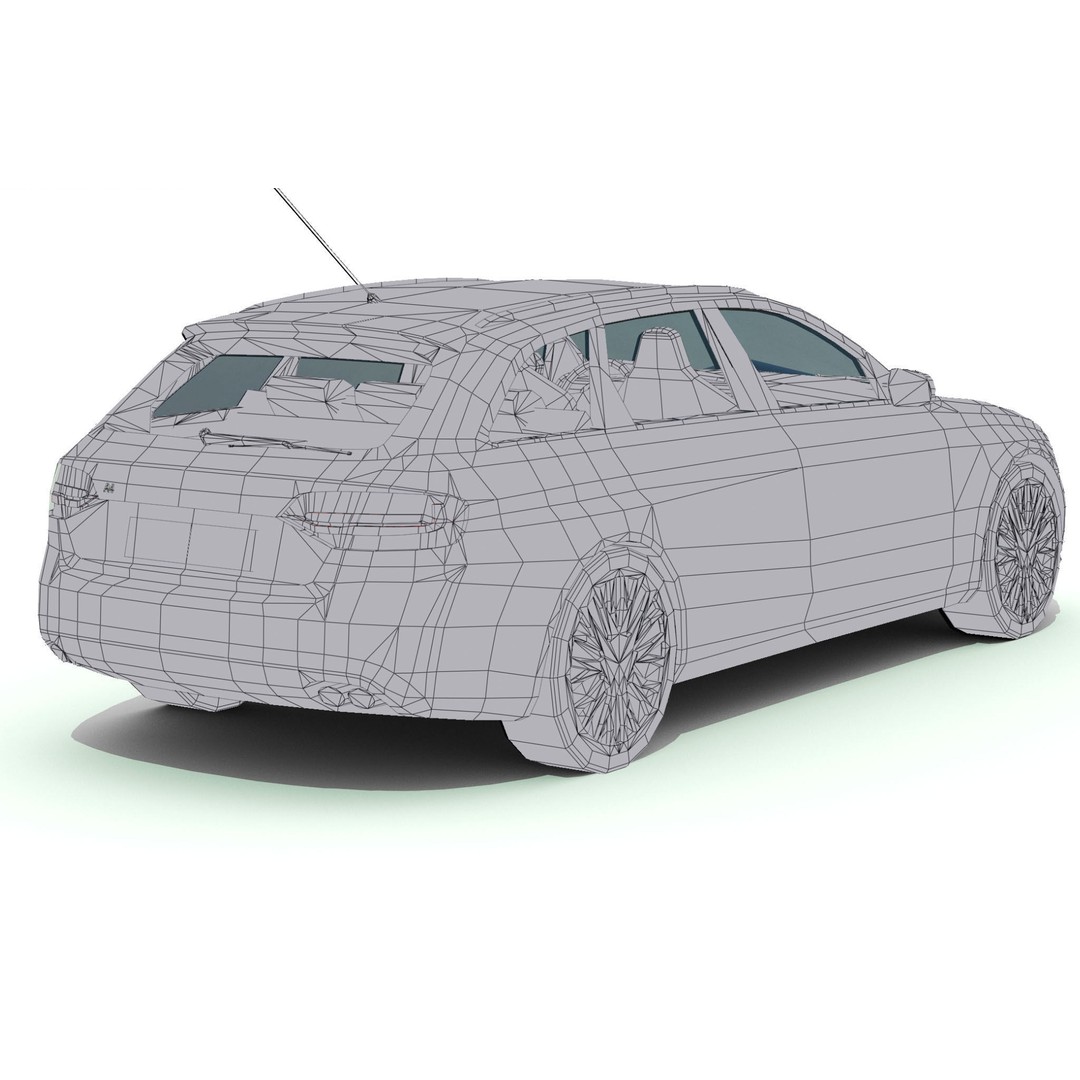 Luxury Car 3D Model – Low Poly Game Asset, FBX, PBR Textures - View 26