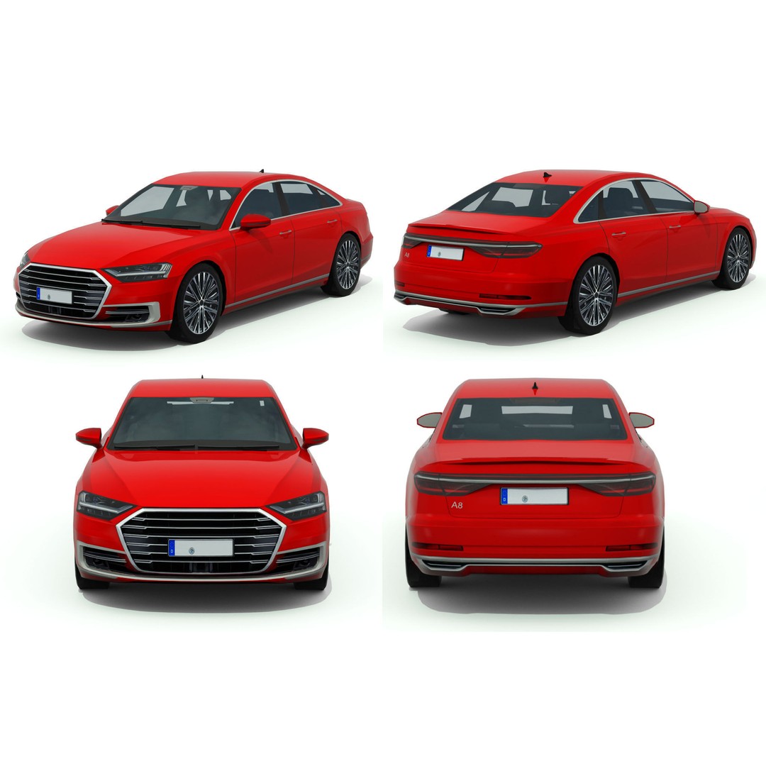 Luxury Car 3D Model – Low Poly Game Asset, FBX, PBR Textures - View 27