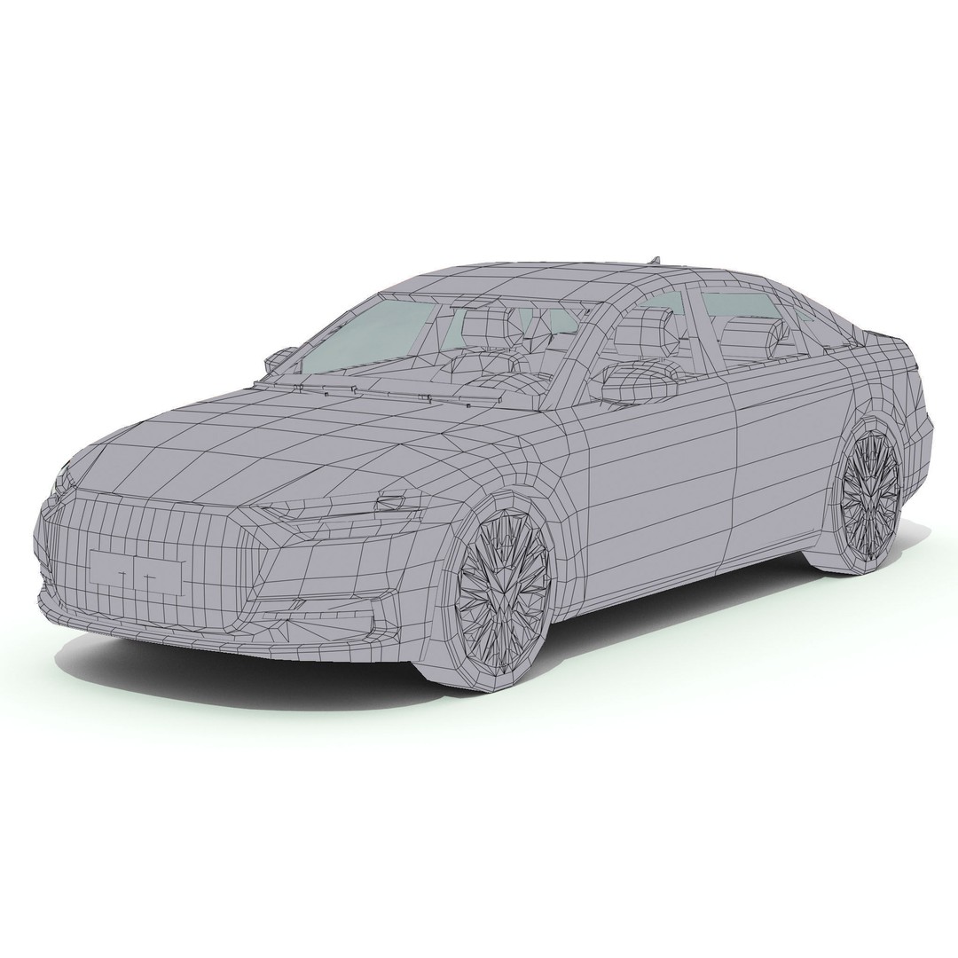 Luxury Car 3D Model – Low Poly Game Asset, FBX, PBR Textures - View 28