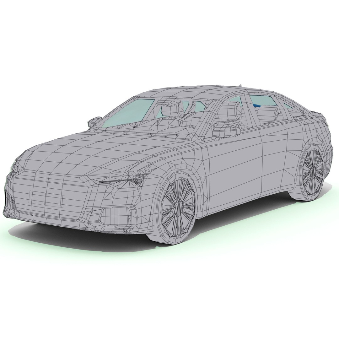 Luxury Car 3D Model – Low Poly Game Asset, FBX, PBR Textures - View 31