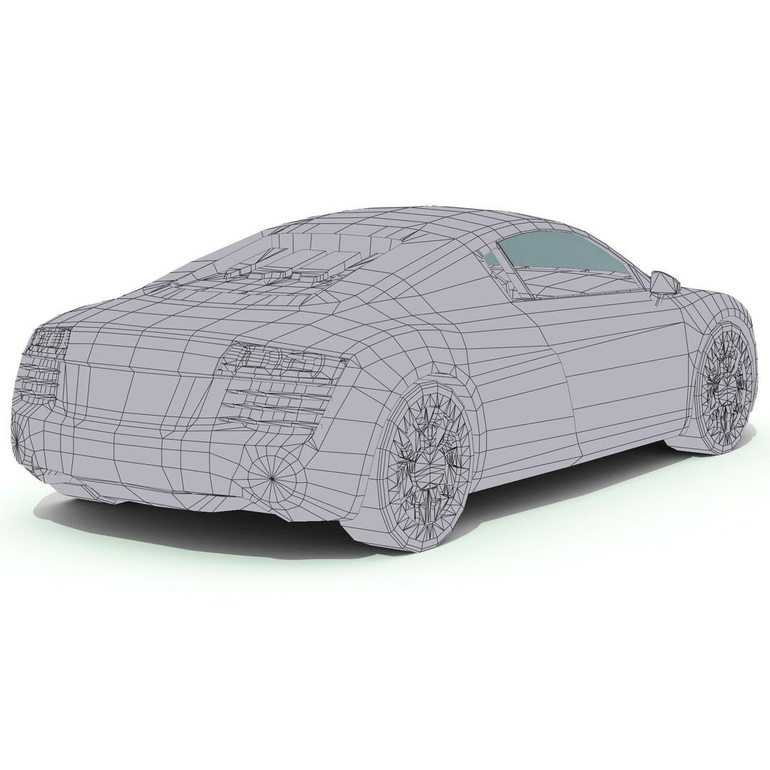 Luxury Car 3D Model – Low Poly Game Asset, FBX, PBR Textures - View 5