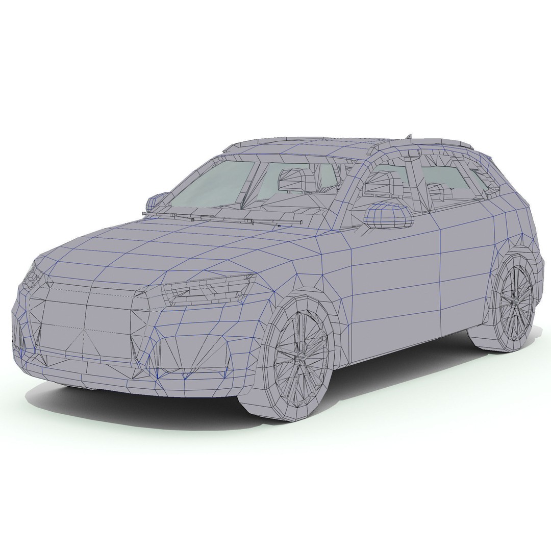 Luxury Car 3D Model – Low Poly Game Asset, FBX, PBR Textures - View 7